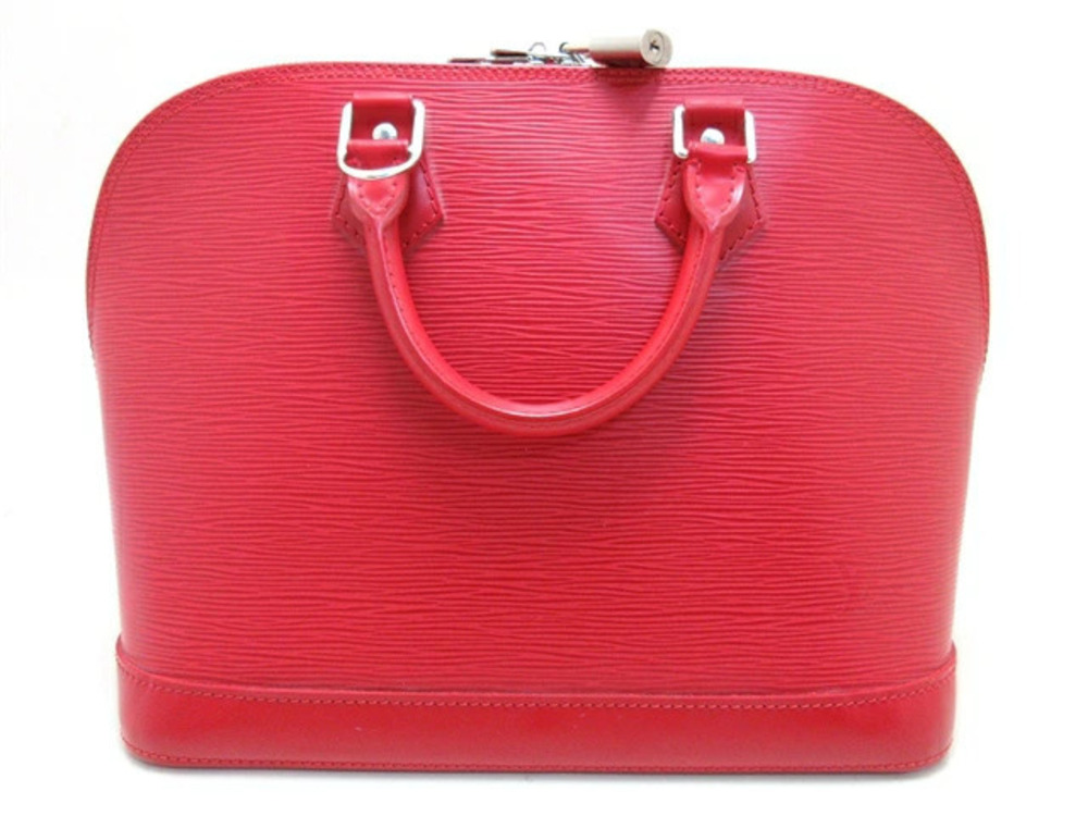 LOUIS VUITTON Alma Epi Rouge Red Handbag